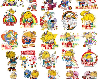 80年代の漫画クリップアートバンドル | レトログラフィックPNG（デジタルダウンロード）