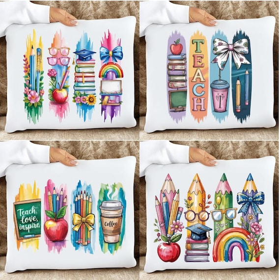 Boho Teacher PNG Bundle | Teacher Shirt Sublimation Designs (Digital Download)