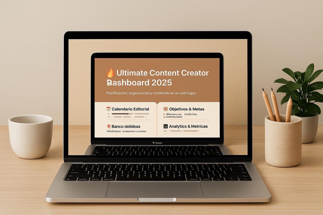 Ultimate Content Creator Dashboard 2025 — Plantilla Notion | Calendario ...