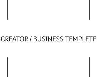 Plantilla para empresas de Creator / Planificador de contenido / Organizador de redes sociales / Plantilla para pequeñas empresas / Notion / Descarga digital en PDF