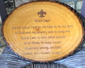 Scout Oath Plaque