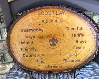 Scout Law Plaque