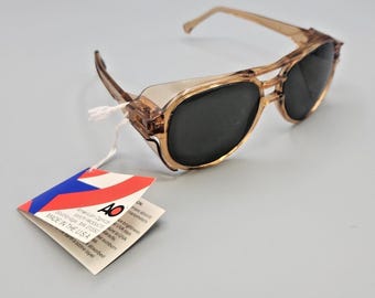 Vintage Aerosite Z87 Schutzbrille - Seitenschutz - American Optisch - Getönt
