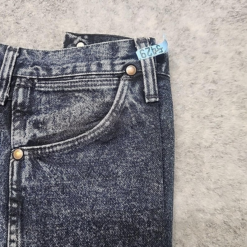 Jeansy Wrangler Vintage z lat 70., męskie, zamek błyskawiczny Scovill 34x34, wyprodukowane w USA, 13MWZNF zdjęcie 6