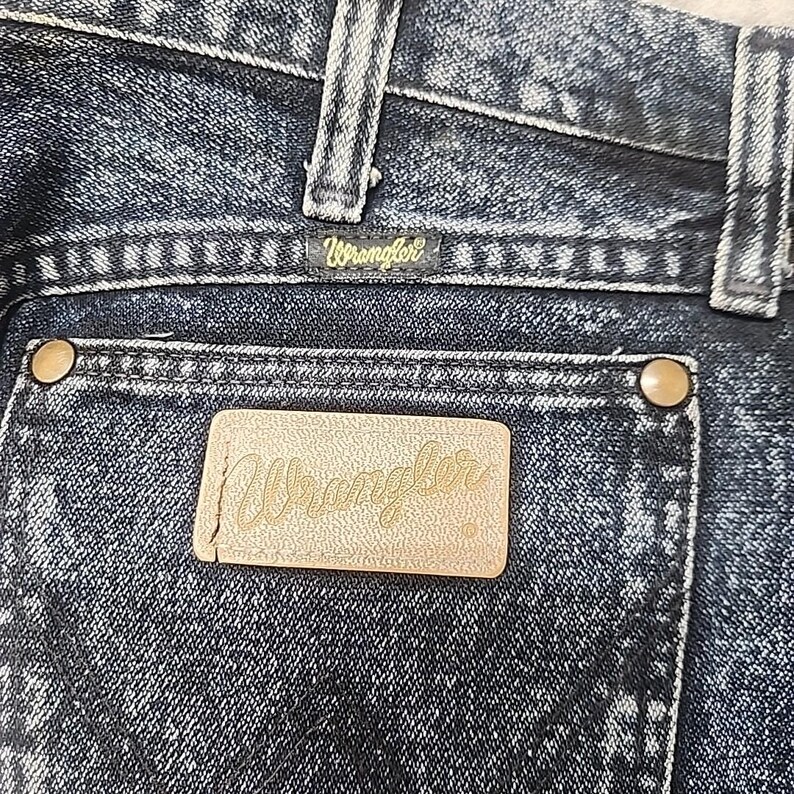 Jeansy Wrangler Vintage z lat 70., męskie, zamek błyskawiczny Scovill 34x34, wyprodukowane w USA, 13MWZNF zdjęcie 3