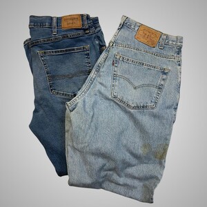 Levi's 560 & Denizen Jeans Mens 38x30 Blue Bundle Fair Loose Tapered Workwear