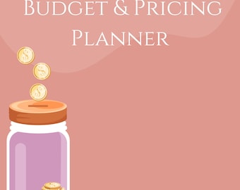 Planificador de presupuestos y precios para técnicos de uñas / Seguimiento de gastos, Calculadora de precios de servicios, Planificador de ganancias para técnicos de uñas, Descarga digital