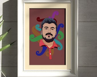 Custom Faceless Portrait Art | Personalized Digital Illustration (PNG/JPG)