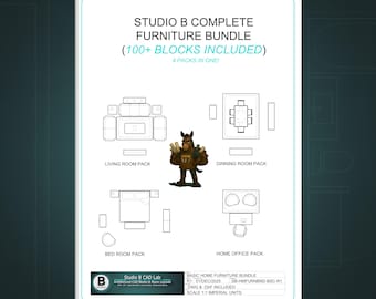 Studio B Basic Home Möbel Block Bundle, 4 Packungen enthalten