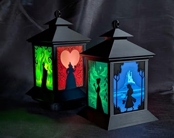 Disney Princess/Villains Lantern Side Panels - Replaceable panels for lanterns - 3d Printed