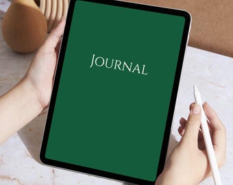 Digital mörkgrön journal - PDF-nedladdning
