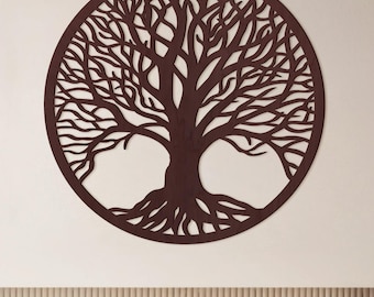 Round Tree Wall Decor, Tree of Life Wall Art, Wooden Tree Wall Art, Tree Wood Wall Art, Tree of Life Wall Art, Tree of Life Wall Hanging