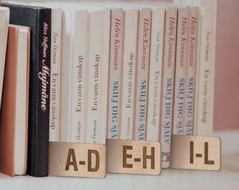 Separador de discos de vinilo, separador de discos por género, separador de libros, separador de discos de madera, almacenamiento de discos de vinilo, separadores de álbumes