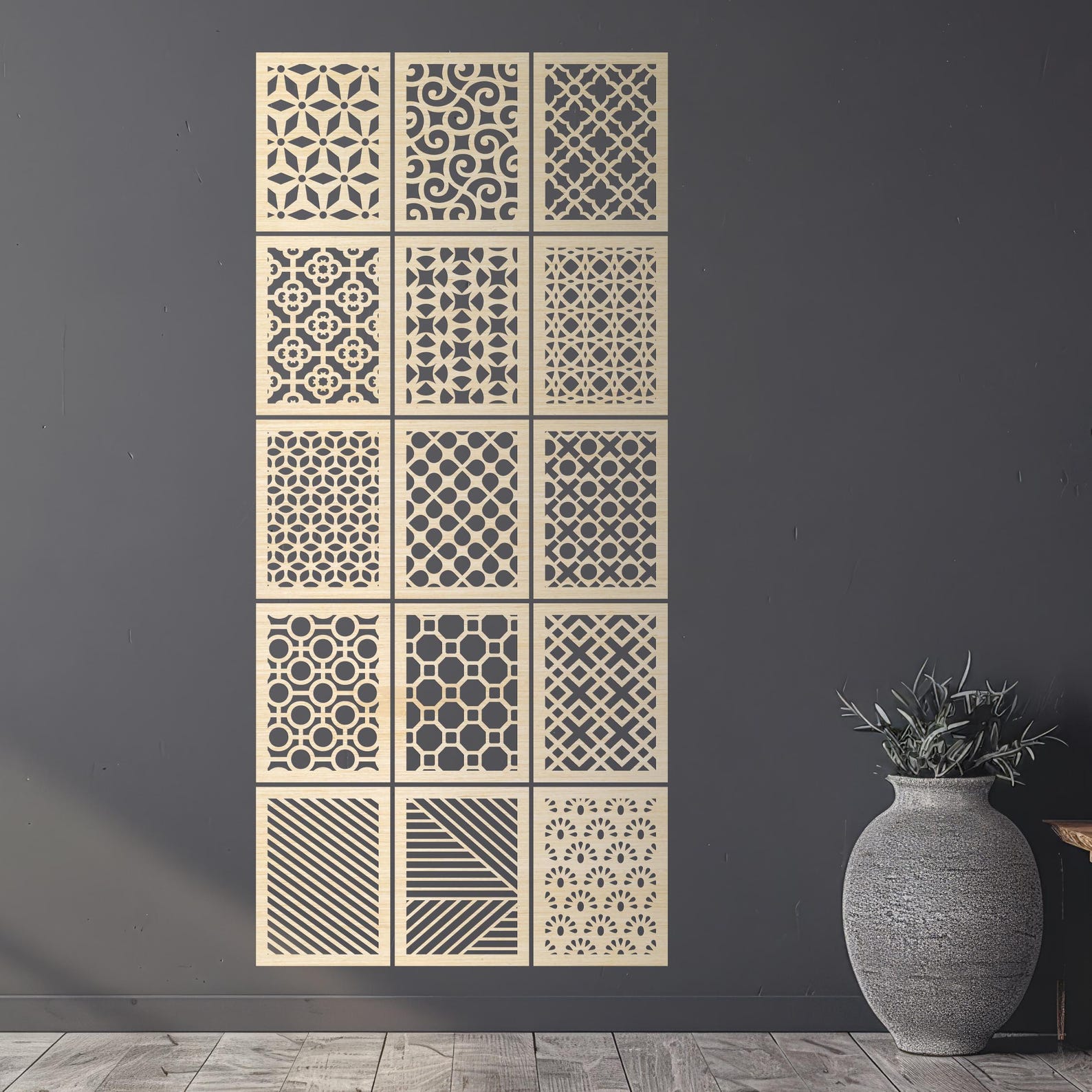 Vent Panel Patterns Custom Wood Vent Cover, Wooden Vent Cover, Custom Air Return Cover ...