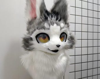 Handmade Fursuit Fullset - Complete Furry Costume with Head, Paws, and Tail