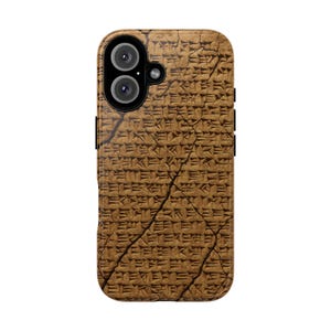 Cuneiform Tablet Phone Case | Ancient Script iPhone Case, Mesopotamia Pattern