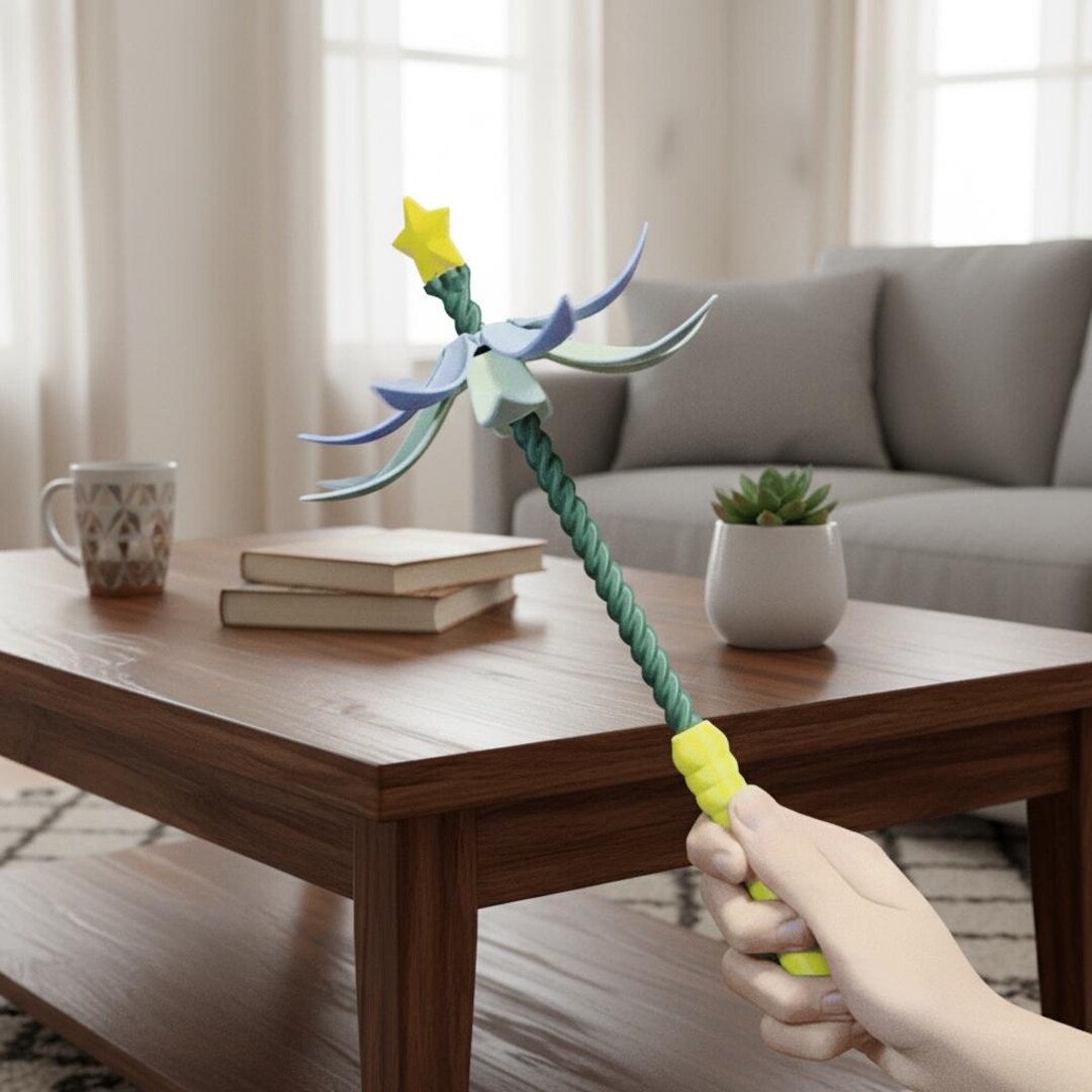 Handmade Pipe Cleaner Fairy Wand - Star Topped Magic Wand for Cosplay ...