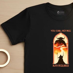 Op Lord of the Ring geïnspireerd T-shirt • LOTR • Geek-T-shirt voor ontwikkelaarshumor