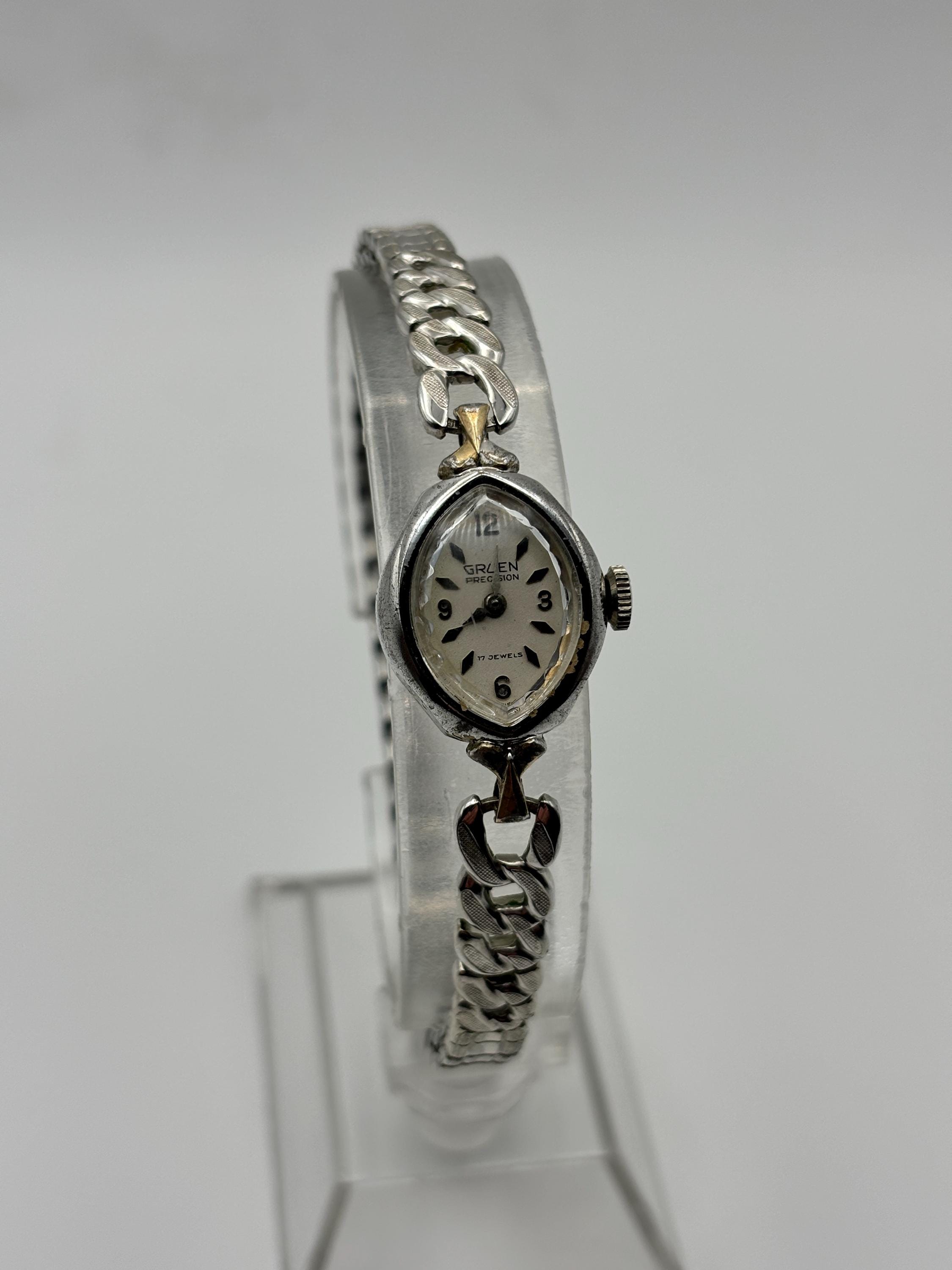 1940’s Grewitt 17 Jewel Ladies Cocktail Watch - RARE Vintage GLASHUTTE Ladies Watch 17 Rubis Made in GDR Rare | eBay main image 4