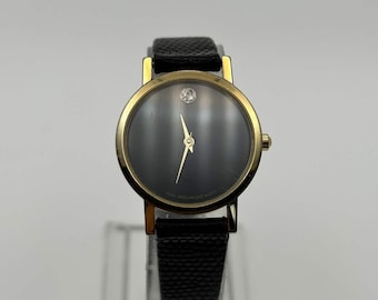 Reloj de cuarzo Movado Museum vintage de los años 90