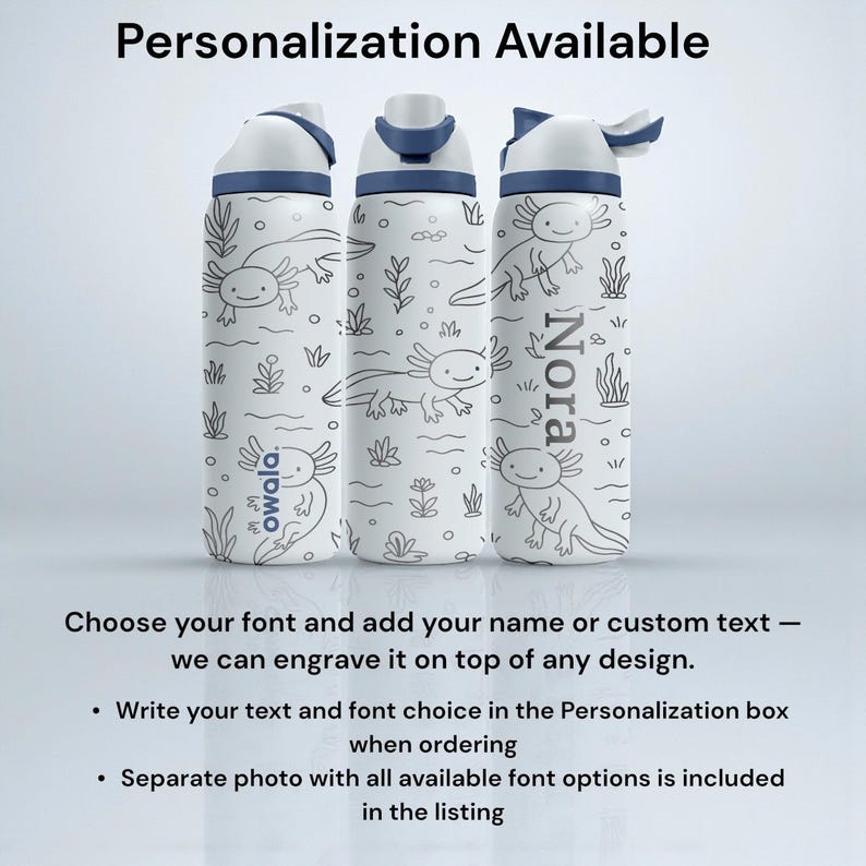 Engraved Yellow Cartoon Tumbler – Owala Water Bottle with Bold Character Design – 16oz 24oz 32oz 40oz image 4