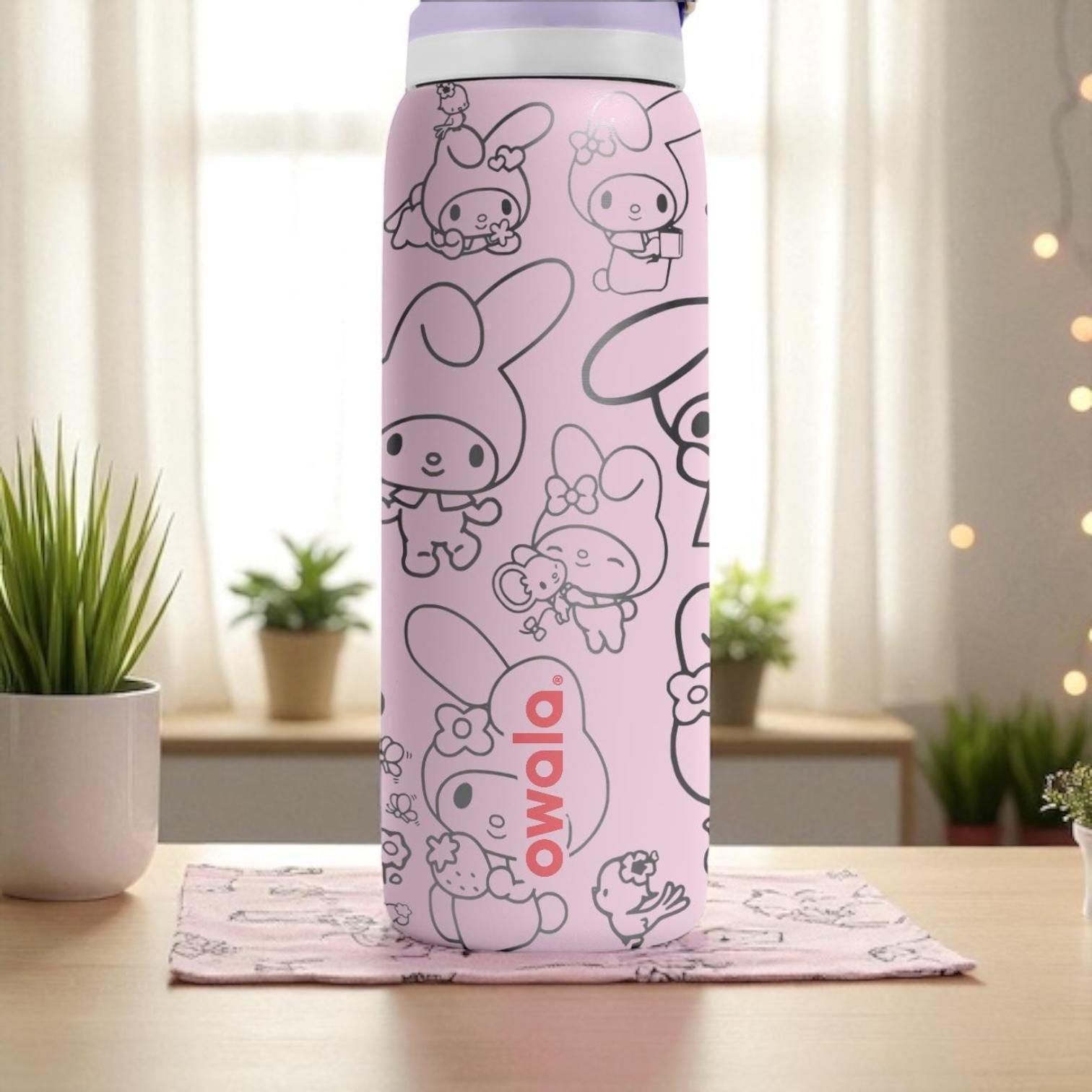 My Melody Engraved Owala Bottle – 16oz 24oz 32oz 40oz Sanrio