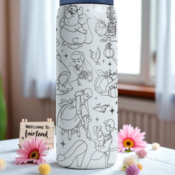 Cinderella Fairytale Owala Tumbler – 16oz 24oz 32oz 40oz Custom