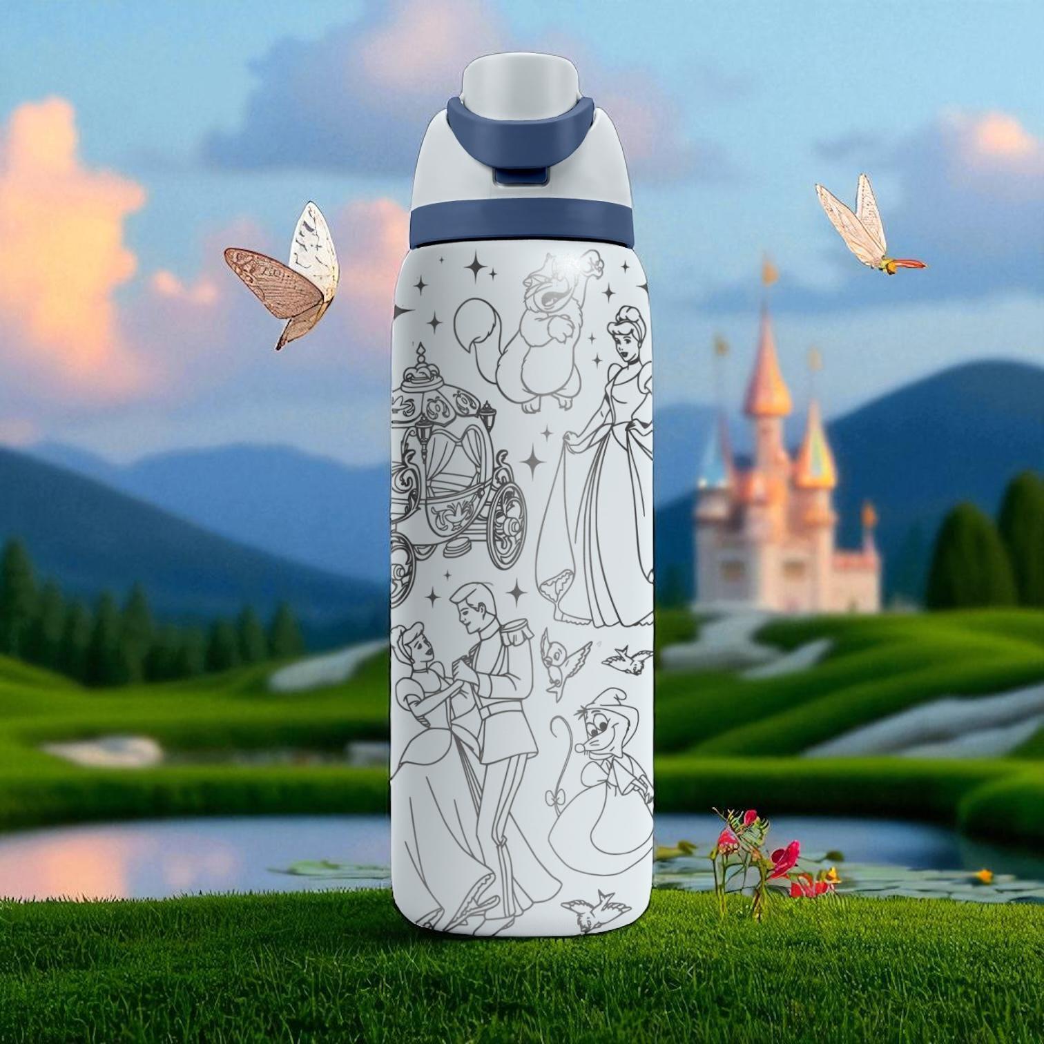 Cinderella Fairytale Owala Tumbler – 16oz 24oz 32oz 40oz Custom