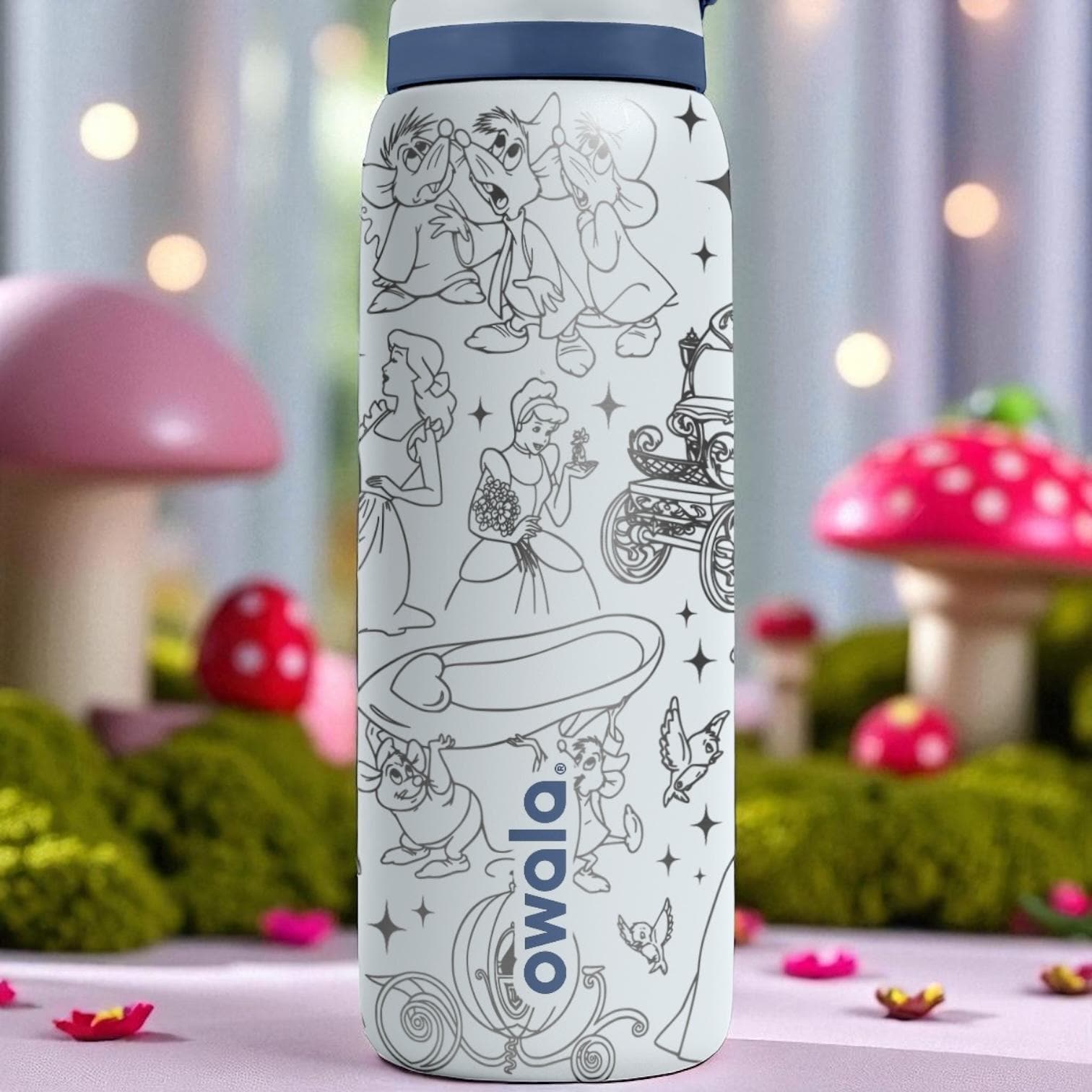 Cinderella Fairytale Owala Tumbler – 16oz 24oz 32oz 40oz Custom