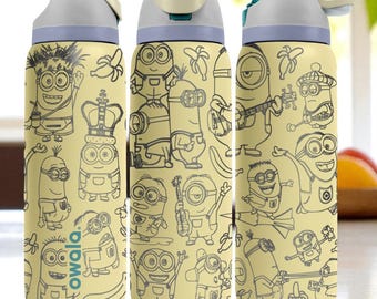 Lustiger Cartoon Chaos Becher - 16 Unzen 24 Unzen 32 Unzen 40 Unzen Owala Tasse mit Gravur - Geschenk für Kinder & Fans