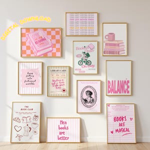 80+ Book Lover Prints Bundle, Cozy Reading Corner Decor (Digital Download)