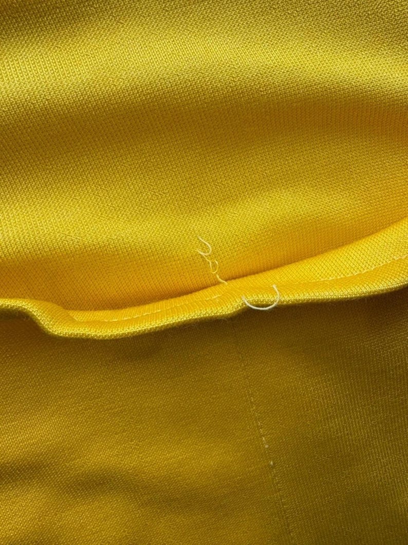 Vintage Cycling Jersey Men’s Small Yellow Del Tongo Colnago Short Sleeve Retro image 11