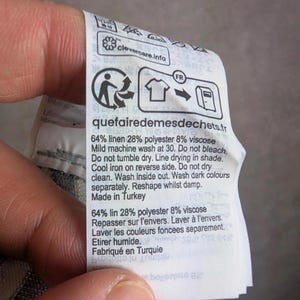 AllSaints Oversized Striped T-Shirt Extra Small Grey & White image 8