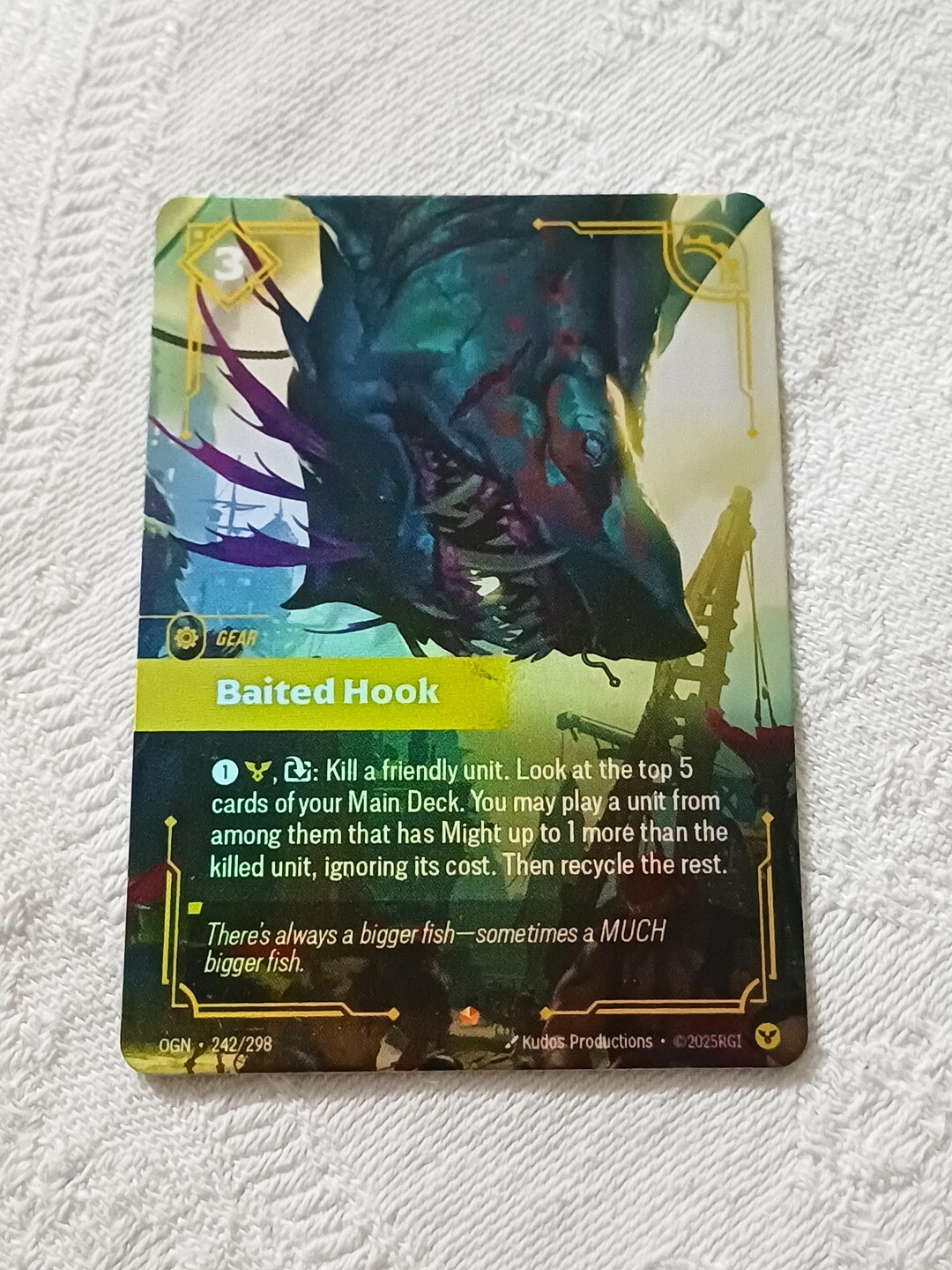 Baited Hook — Riftbound Proxy Card — OGN 242 - Etsy Canada