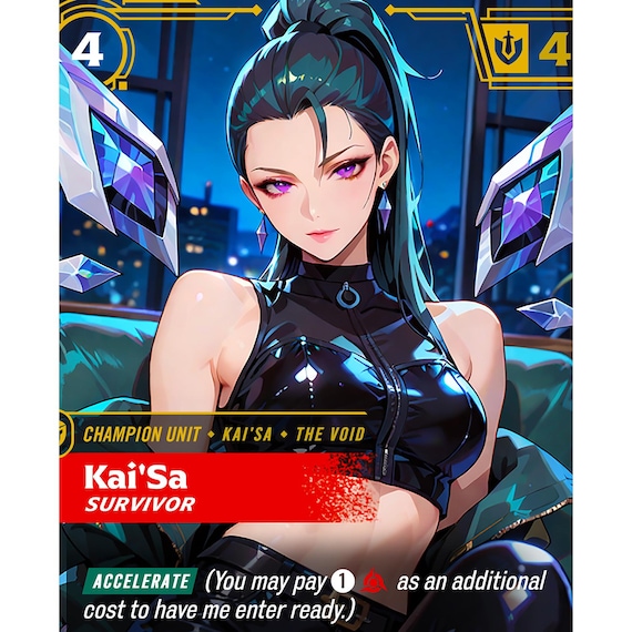 Kai'sa Survivor — Riftbound Proxy Card - Etsy Hong Kong