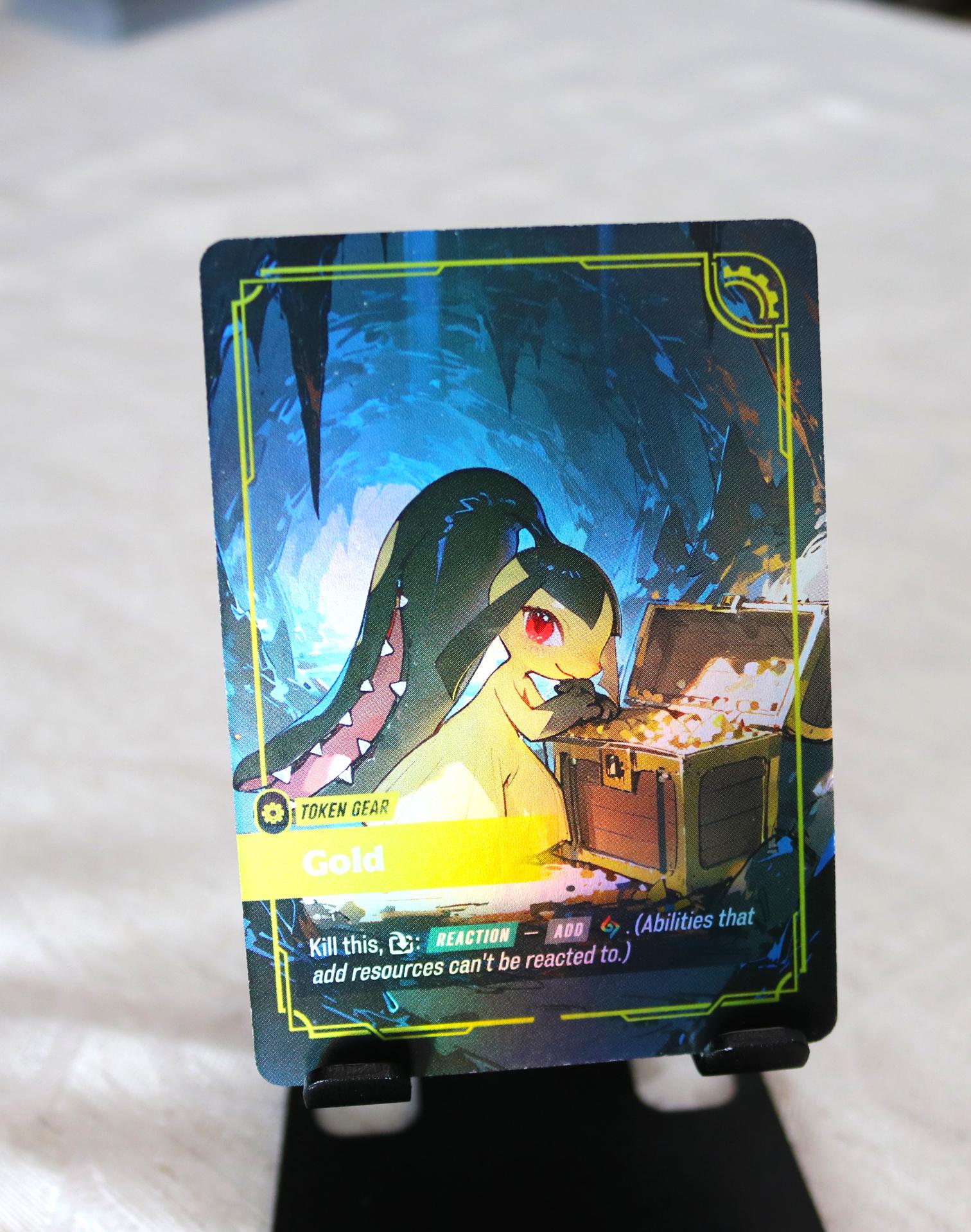 Gold Riftbound Gold Token — Riftbound Proxy Card - Etsy