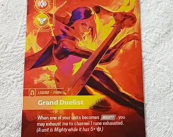 Fiora - Gran Duelista — Carta proxy de Riftbound — SFD 251