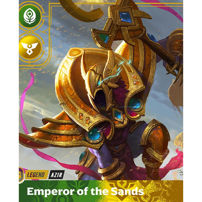 Azir - Emperor of the Sands — Riftbound Proxy Card - Etsy UK