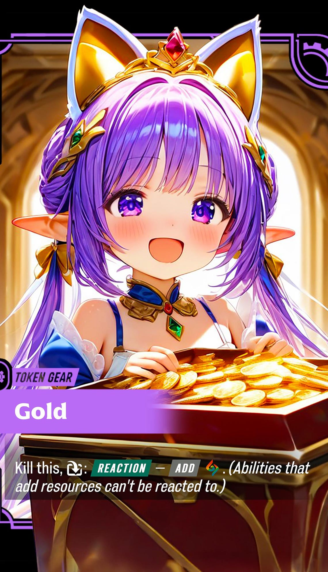 Gold Token — Riftbound Proxy Card - Etsy