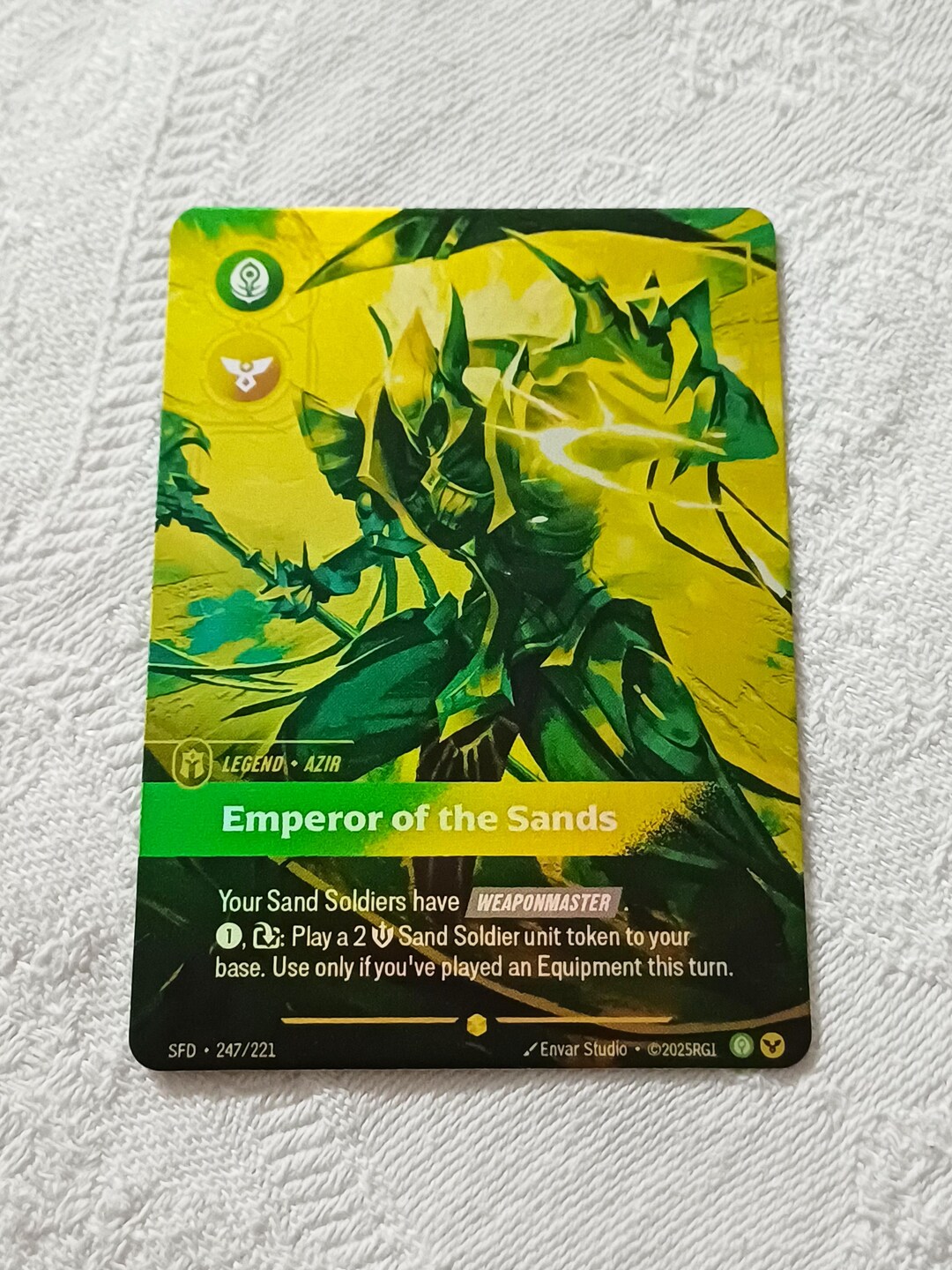 Azir - Emperor of the Sands — Riftbound Proxy Card — SFD 247 - Etsy