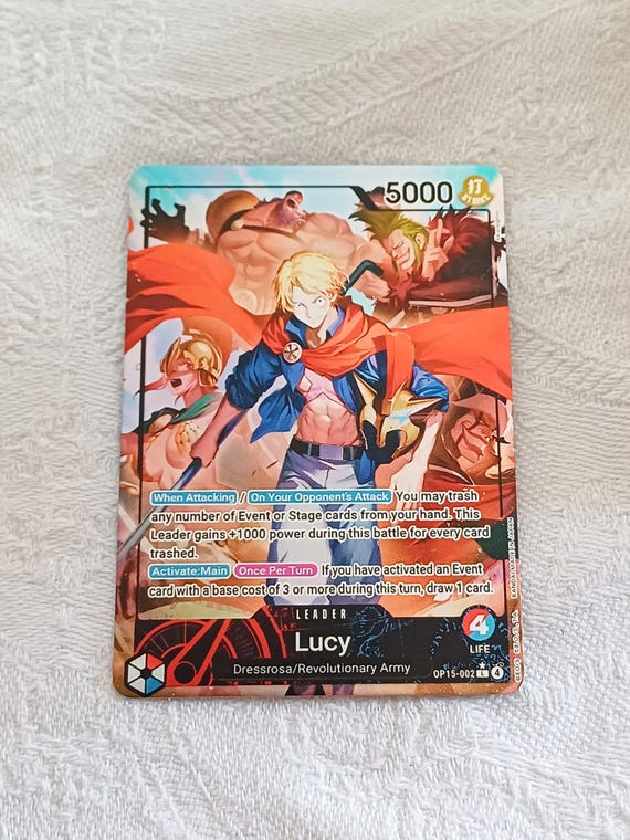 Lucy (leader OP15-002) — One Piece Proxy Card — Alt Art - Etsy