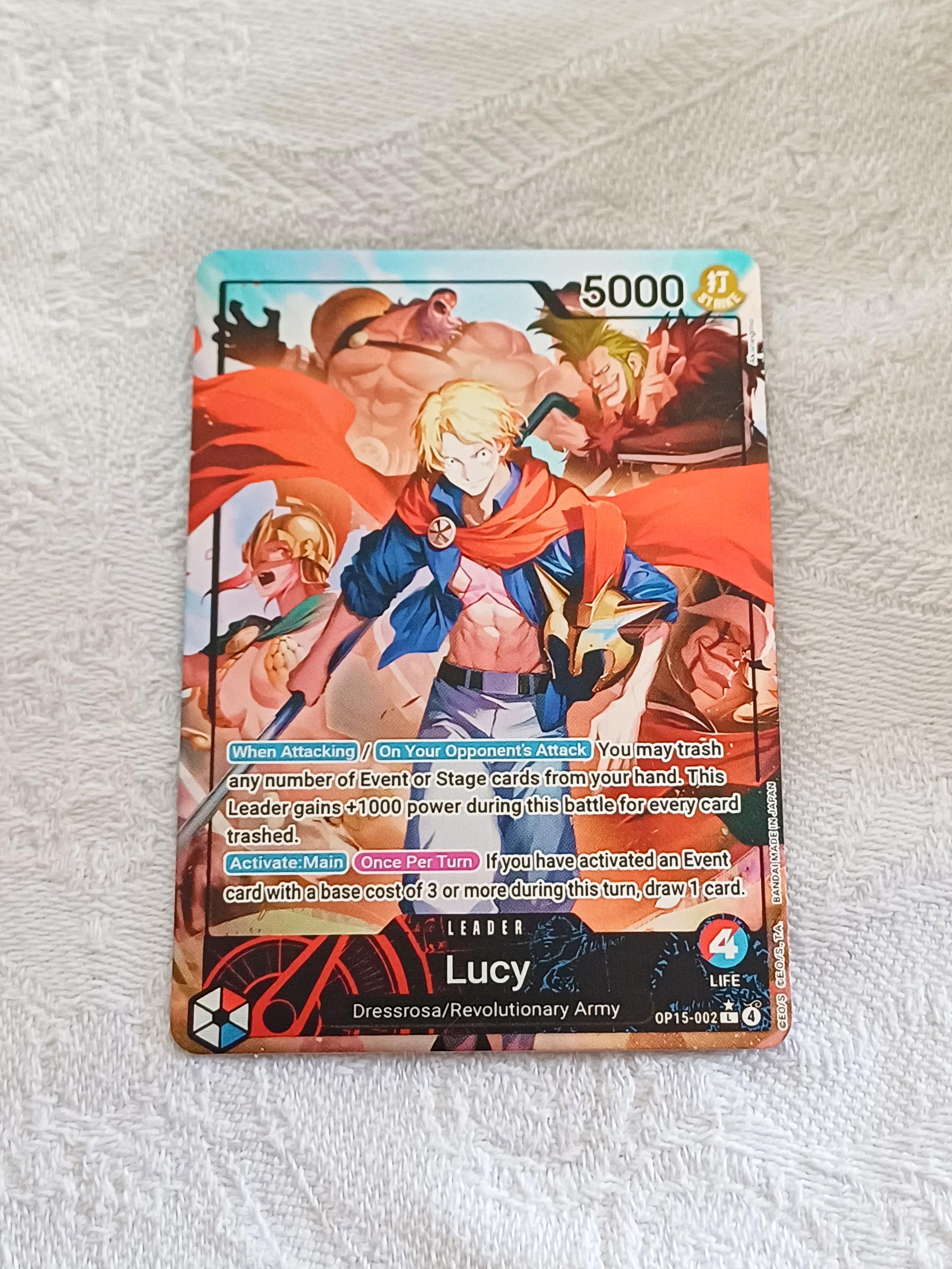 Lucy (leader OP15-002) — One Piece Proxy Card — Alt Art - Etsy