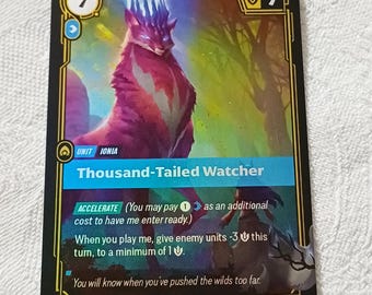 Thousand-Tailed Watcher — Riftbound Proxy Card — OGN 116