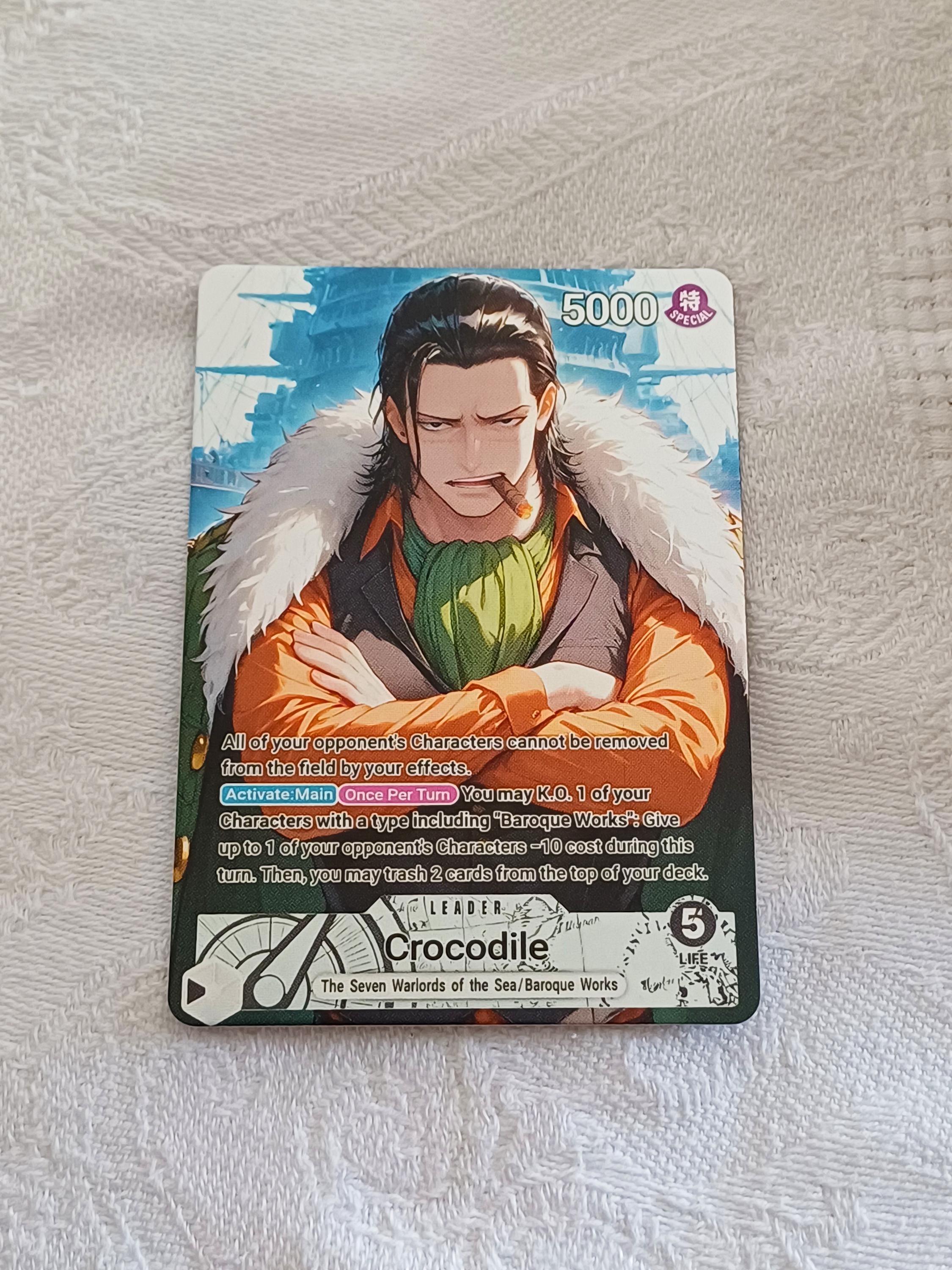 Crocodile (leader OP14-079) — One Piece Proxy Card — Custom Art - Etsy