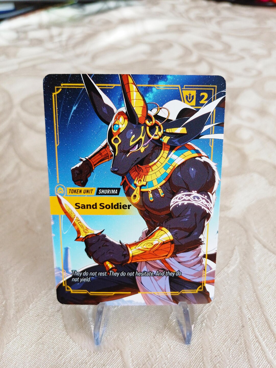 Sand Soldier Token — Riftbound Proxy Card - Etsy Australia