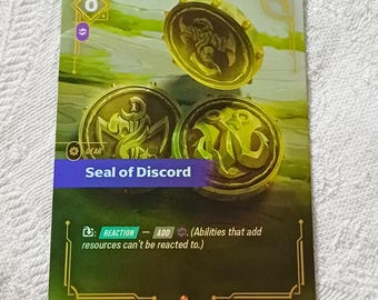 Sello de la Discordia — Tarjeta proxy de Riftbound — OGN 204