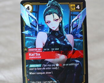 Kai'sa Survivor — Riftbound Proxy Card - Etsy Hong Kong