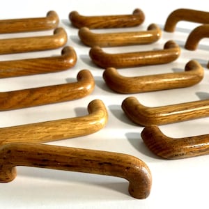 Set of 16 Vintage Solid Wood Drawer Pulls | Set of 16 vintage solid wood drawer pulls