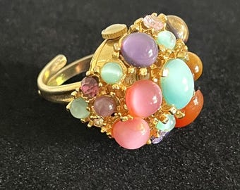 Rare Philippe Cotier Secret Watch Ring (1960s) 17J Mechanical Functional / Philippe Cotier Secret Watch Ring, Mechanical, 17 Jewels