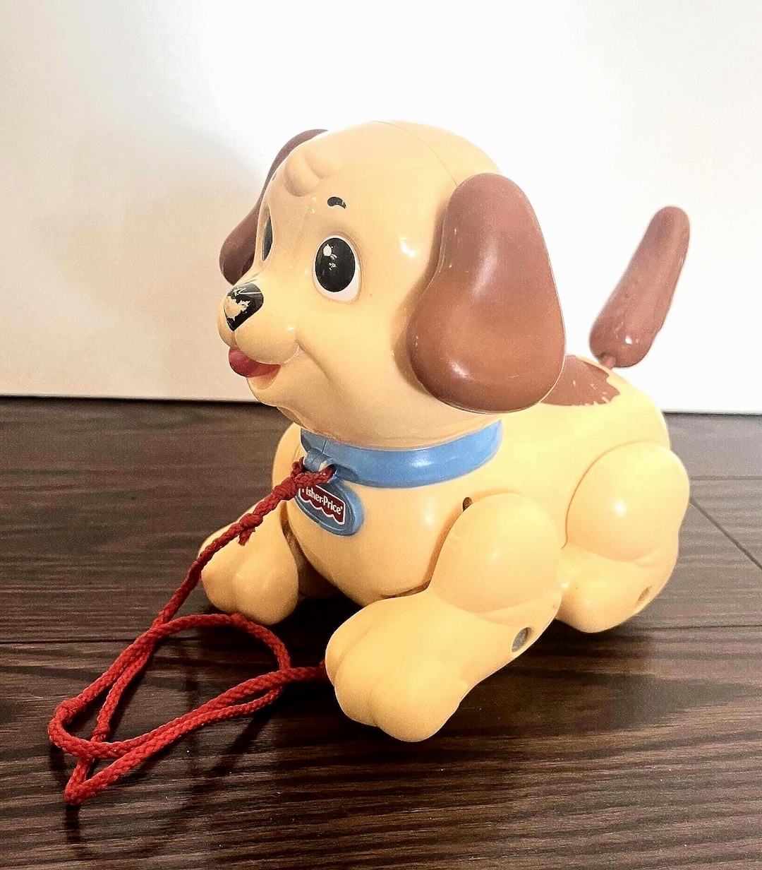 Vintage Fisher-price Pull Toy Dog – 1990s Walking Puppy Toy | Vintage ...